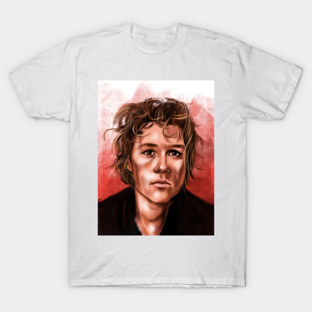 Heath Ledger T-Shirt by Svetlana Pelin